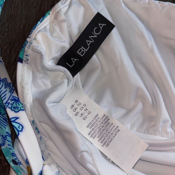La Blanca size 10 tankini top no pads - Picture 5 of 6